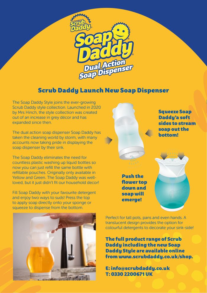 Scrub Daddy Launch New Soap Dispenser Spring Fair 2025